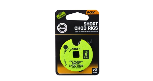 FOX - Hotový návazec Edges Stiff Chod Rig Short 6 25 lb 3 ks