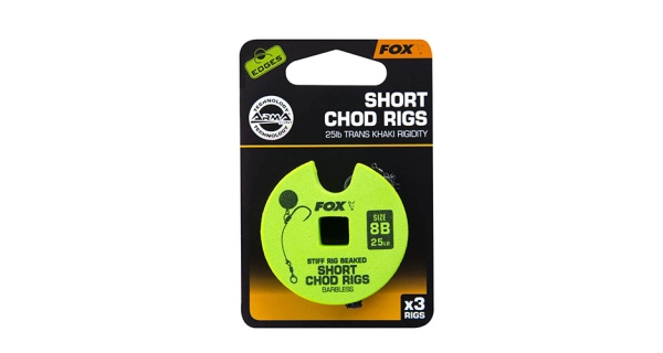 FOX - Hotový návazec Edges Stiff Chod Rig Short 6 25 lb 3 ks