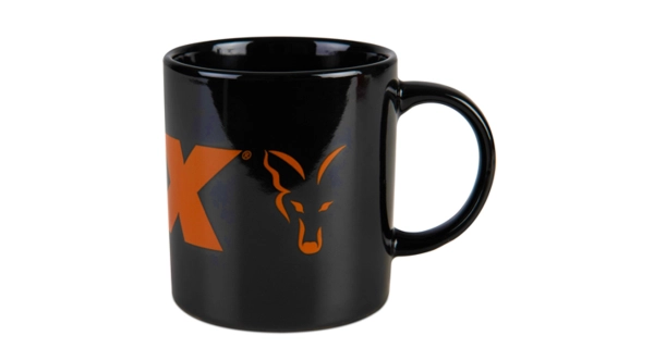 FOX - Hrnek Collection Ceramic Mug Black and Orange Logo 350 ml