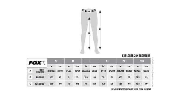 FOX - Kalhoty Explorer 20K Trouser vel. S