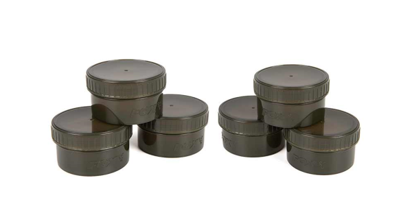 FOX - Krabička na nástrahy Edges Hookbait Pots Half 6 ks