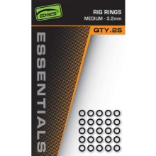 FOX - Kroužky Edges Essentials Rig Rings M 3,2 mm 25 ks