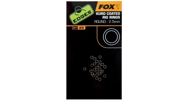 FOX - Kroužky Kuro Coated Rig Rings 25 ks 2,5 mm