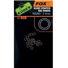 FOX - Kroužky Kuro Coated Rig Rings 25 ks 3,2 mm