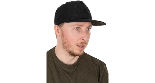 FOX - Kšiltovka Black/Camo Flat Peak Snapback Hat