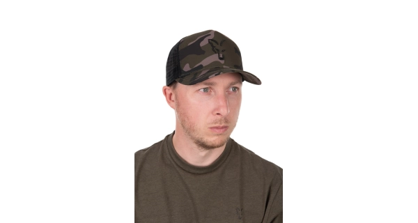 FOX - Kšiltovka Black Camo Trucker Cap