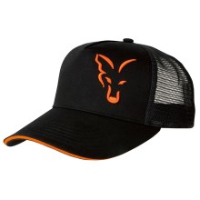 FOX - Kšiltovka black / orange trucker cap