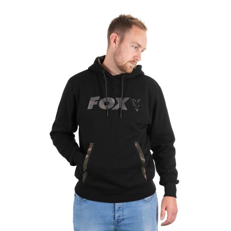 FOX -  Mikina Black/Camo Hoody vel. M