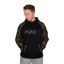 FOX - Mikina Black/Camo Raglan Hoody vel. 3XL