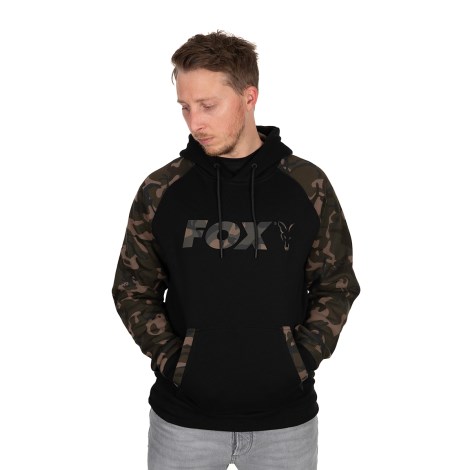 FOX - Mikina Black/Camo Raglan Hoody vel. S