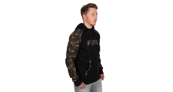 FOX - Mikina Black/Camo Raglan Hoody vel. S