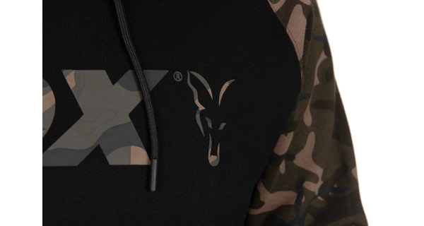 FOX - Mikina Black/Camo Raglan Hoody vel. S