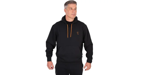 FOX - Mikina Classic Hoody Black & Orange vel. 3XL