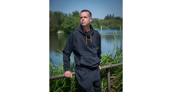 FOX - Mikina Classic Hoody Black & Orange vel. M