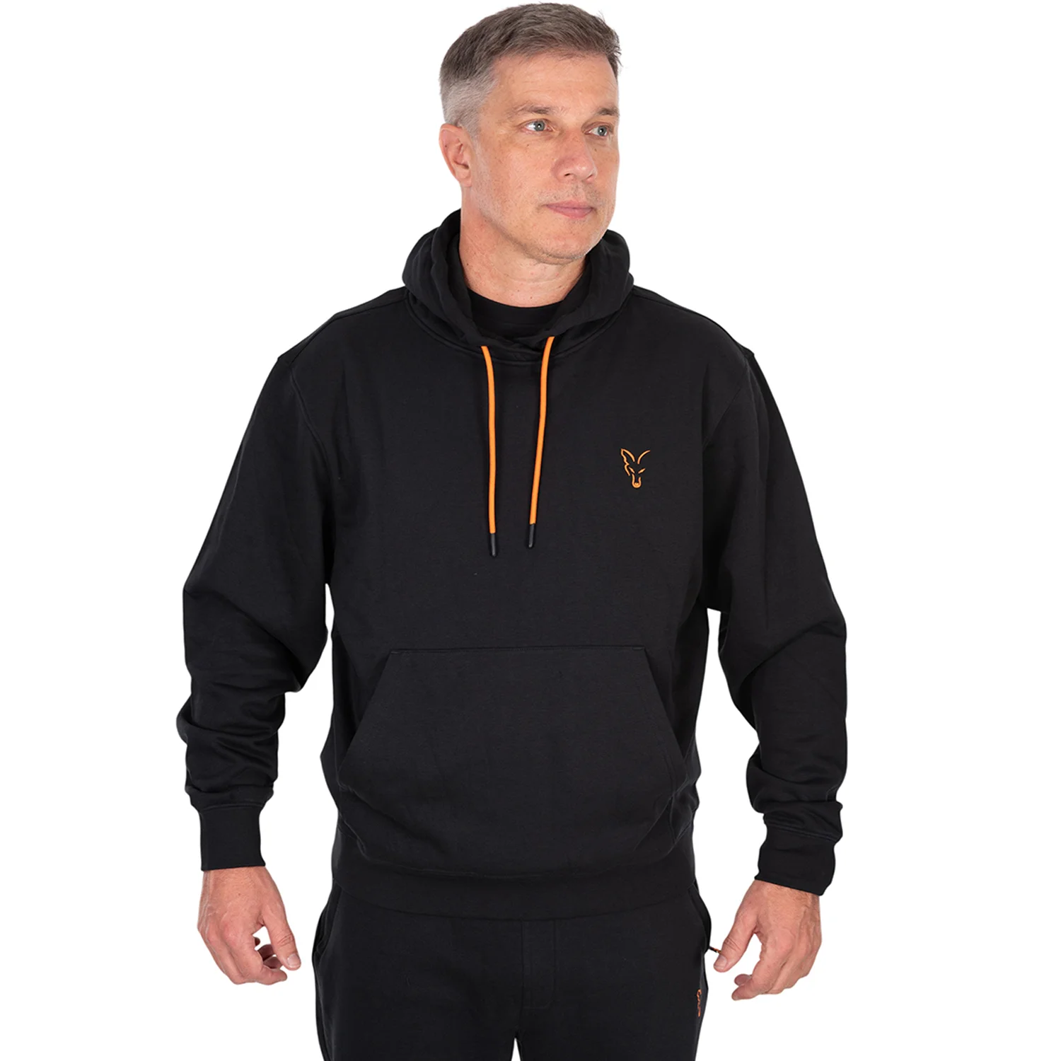 FOX FOX - Mikina Classic Hoody Black & Orange vel. M