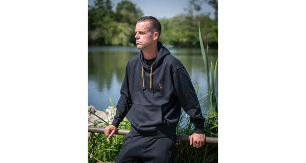 FOX - Mikina Classic Hoody Black & Orange vel. S