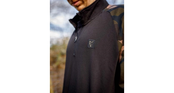FOX - Mikina LW Black Camo QTR Zip vel. 3XL