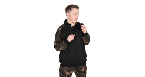 FOX - Mikina LW Black Camo QTR Zip vel. 3XL