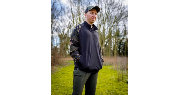 FOX - Mikina LW Black Camo QTR Zip vel. 3XL