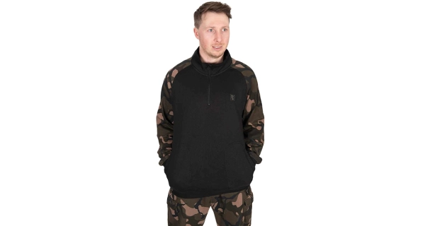 FOX - Mikina LW Black Camo QTR Zip vel. M