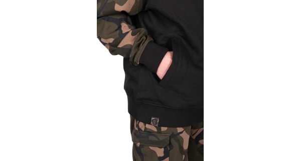 FOX - Mikina LW Black Camo Split Zip Hoody vel. M