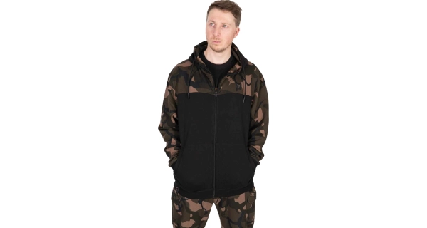 FOX - Mikina LW Black Camo Split Zip Hoody vel. XL