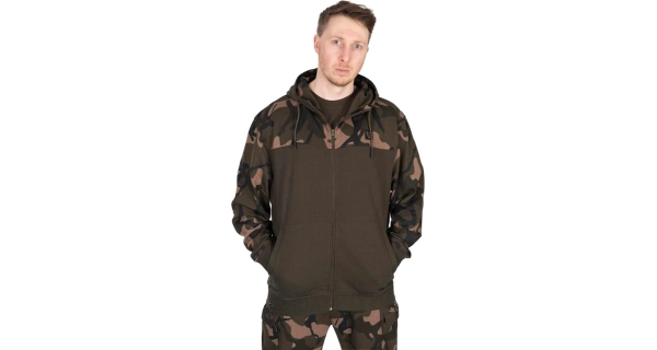 FOX - Mikina LW Khaki Camo Split Zip Hoody vel. M