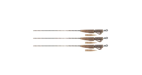 FOX - Montáž Edges Camo Submerge Lead Clip Leaders 30 lb 75 cm 3 ks