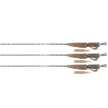 FOX - Montáž Edges Camo Submerge Lead Clip Leaders 40 lb 75 cm 3 ks