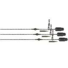 FOX - Montáž Edges Copper Core Heli-Clip 50 lb 3 ks