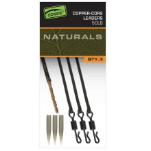 FOX - Montáž Edges Naturals Copper Core Leader 75 cm 3 ks
