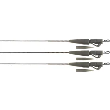 FOX - Montáž Edges Naturals Submerge Lead Clip Leaders 30 lb 75 cm 3 ks