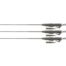FOX - Montáž Edges Naturals Submerge Lead Clip Leaders 40 lb 75 cm 3 ks
