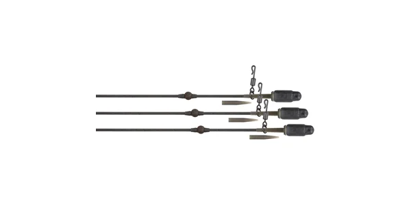 FOX - Montáž Edges Tuff Tungsten Tubing Heli-Clip Rigs 3 ks
