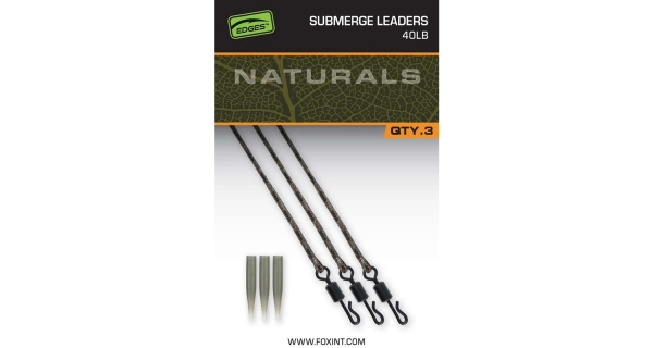 FOX - Montáž Naturals Submerged Leaders 75 cm 40 lb 3 ks