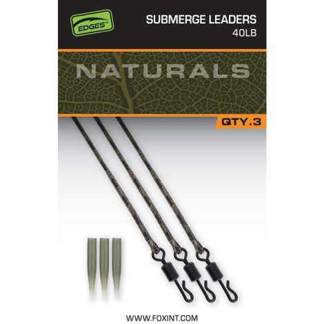 FOX - Montáž Naturals Submerged Leaders 75 cm 40 lb 3 ks