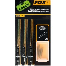 FOX - Montáže Edges 50 lb Camo Leadcore Kwik Change Leaders 3 ks