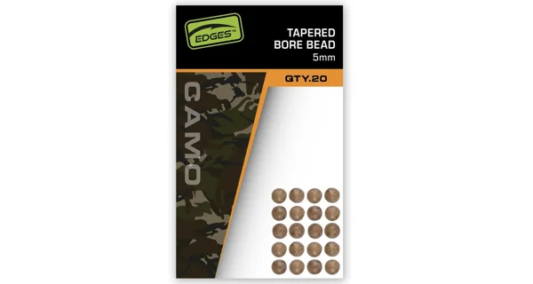 FOX - Nárazové kuličky Edges Camo Tapered Bore Bead 5 mm 20 ks