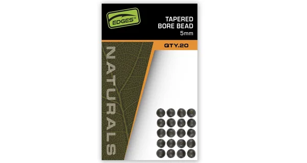 FOX - Nárazové kuličky Edges Naturals Tapered Bore Bead 5 mm 20 ks