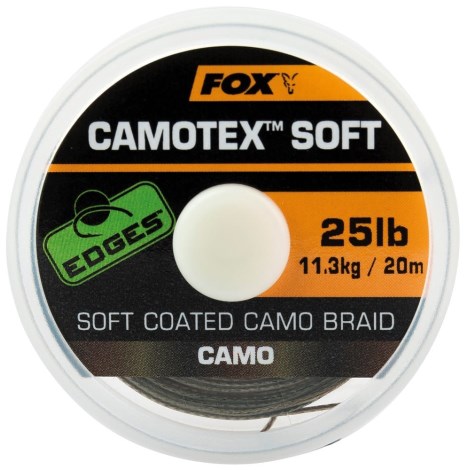 FOX - Návazcová šňůrka Edges Camotex Soft 20 m 20 lb