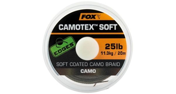 FOX - Návazcová šňůrka Edges Camotex Soft 20 m 25 lb