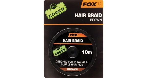 FOX - Návazcová šňůrka Edges Hair Braid Brown 10 m