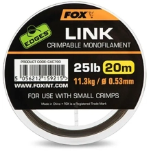 FOX - Návazcový vlasec Edges Link Illusion Flurocarbon 20 m 0,53 mm 25 lb