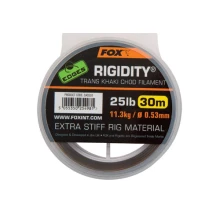 FOX - Návazcový vlasec Edges Rigidity Chod Filament 30 m 25 lb 0,53 mm Trans Khaki