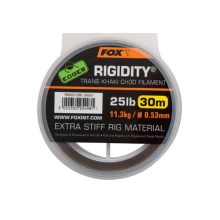 FOX - Návazcový vlasec Edges Rigidity Chod Filament 30 m 30 lb 0,57 mm Trans Khaki
