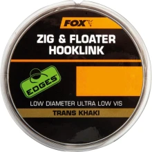 FOX - Návazcový vlasec Edges Zig & Floater Hooklink Trans Khaki 0,26 mm 4,53 kg 100 m