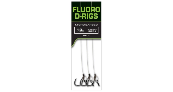 FOX - Návazec Edges Carp Ready Rigs Fluoro D-Rig vel. 4 3 ks
