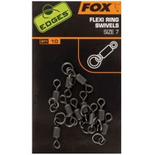 FOX - Obratlík Edges Flexi Ring Swivels 10 ks vel. 11