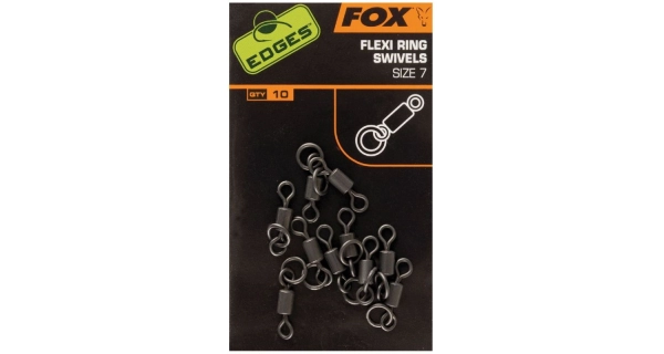 FOX - Obratlík Edges Flexi Ring Swivels vel. 10 10 ks