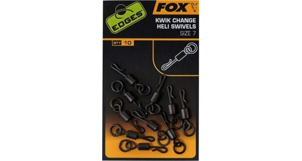 FOX - Obratlík Edges Kwik Change Heli Swivels vel. 7 10 ks